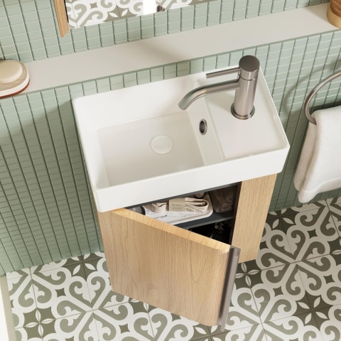 BRIDGE BENO Szafka łazienkowa 40 cm – kompaktowa z umywalka