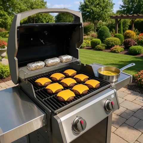 Denmay stojak grzewczy 47cm grill Weber Spirit E210 E220 stal nierdzewna