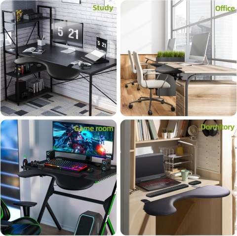 Giecy Ergonomics rozszerzenie biurka Podkładka pod łokcie i nadgarstki