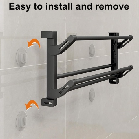 HMAKGG 2-poziomowy składany stojak na buty, bez wiercenia metalowy