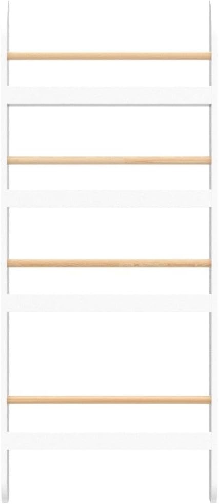 Haus Projekt Biały regał na książki z drewna 50szer. x 118wys. cm
