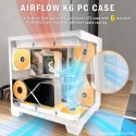 KEDIERS Obudowa PC - fabrycznie zainstalowana 6 wentylatorów ARGB