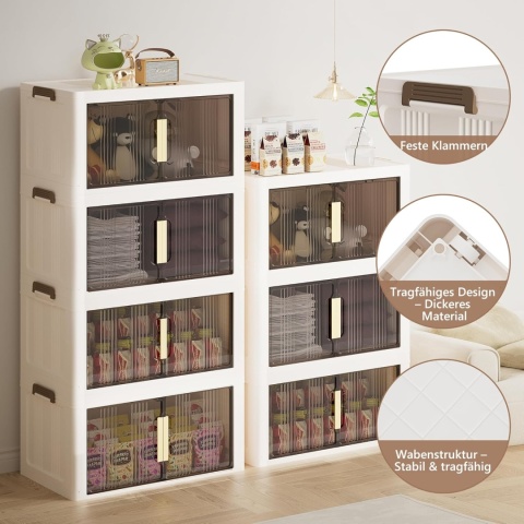 Naviconvex 3-poziomowe plastikowe szuflady do przechowywania 98 cm