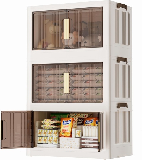 Naviconvex 3-poziomowe plastikowe szuflady do przechowywania 98 cm