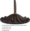 Lampa stołowa w stylu Tiffany, witrażowa, 60 cm, BIEYE