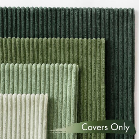 MIULEE 4-częściowy zestaw miękkich, sztruksowych, 40 x 40 cm