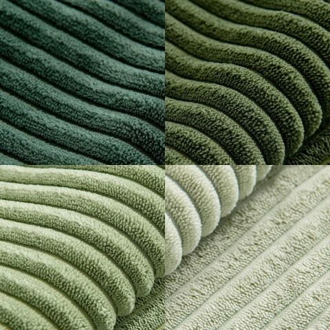 MIULEE 4-częściowy zestaw miękkich, sztruksowych, 40 x 40 cm