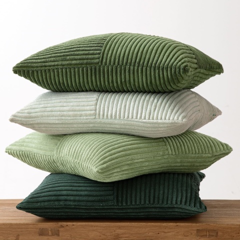 MIULEE 4-częściowy zestaw miękkich, sztruksowych, 40 x 40 cm