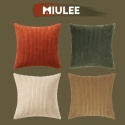 MIULEE 4-częściowy zestaw miękkich, sztruksowych, 40 x 40 cm poszewek