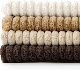 MIULEE 4-częściowy zestaw miękkich, sztruksowych, 45 x 45 cm