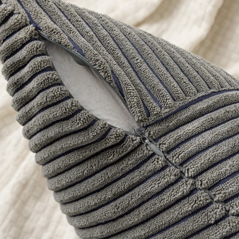 MIULEE Poszewka na poduszkę 50 x 50 cm, sztruksowa, zestaw 2 szt