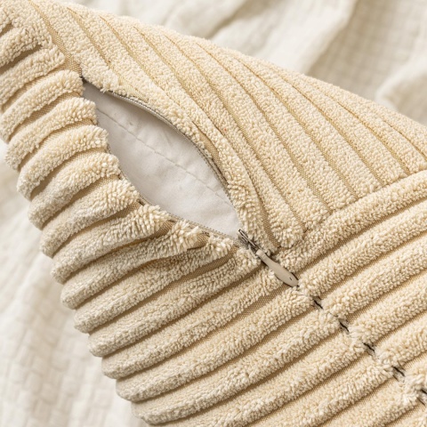 MIULEE Poszewka na poduszkę 50 x 50 cm, sztruksowa, zestaw 2 szt