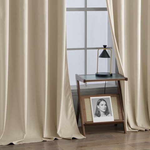 MIULEE Zasłona 140 x 260 cm 2 sztuki, nieprzejrzysta, zaciemniająca