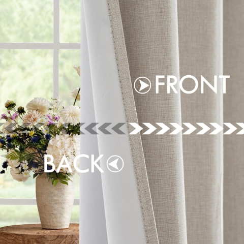 MIULEE Zasłona zestaw 2 sztuk, wys. 245 x szer. 140 cm zaciemniające