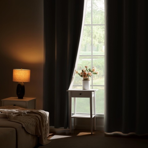 MIULEE Zasłona zestaw 2 sztuk, wys. 245 x szer. 140 cm zaciemniające