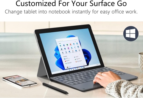 MoKo klawiatura QWERTY do Microsoft Surface Go 3/2/1 bezprzewodowa