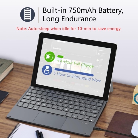 MoKo klawiatura QWERTY do Microsoft Surface Go 3/2/1 bezprzewodowa