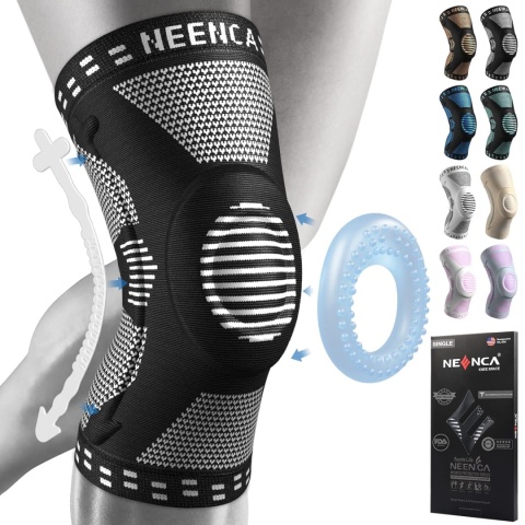 NEENCA Profesjonalny nakolannik-HX051-Black- XL Orteza stabilizator
