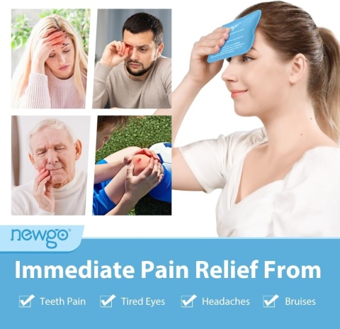 NEWGO żelowe podkładki chłodzące (6 sztuk) kompresy chłodzące