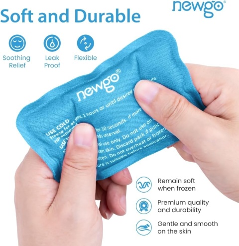 NEWGO żelowe podkładki chłodzące (6 sztuk) kompresy chłodzące