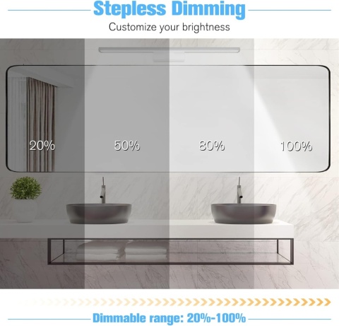NIORSUN Lampa LED do lustra 18 W, 80 cm 3000 K – 6000 K z pilotem