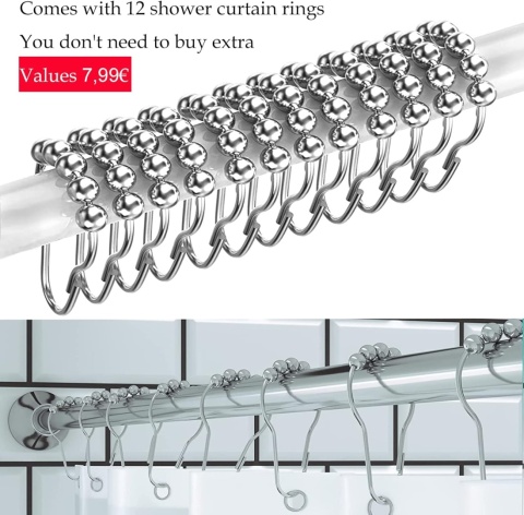 Newgoal Drążek teleskopowy, bez wiercenia 105-170 cm
