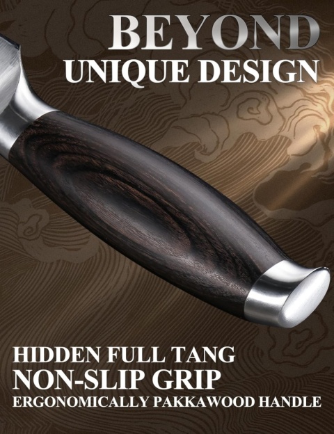 Nóż do siekania mięsa WILDMOK, 7-calowy, stal nierdzewna tasak