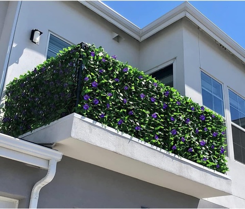 Ogrodzenie chroniące prywatność HomeSun, panel bluszczu 4 sztuki