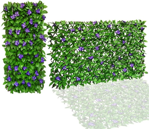 Ogrodzenie chroniące prywatność HomeSun, panel bluszczu 4 sztuki