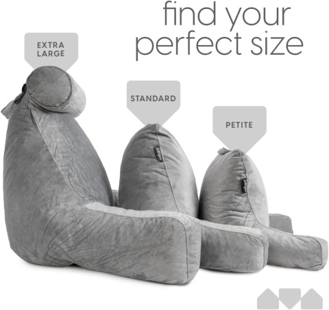 Poduszka do czytania Milliard XL odpinany wałek pod szyję 60x40 cm