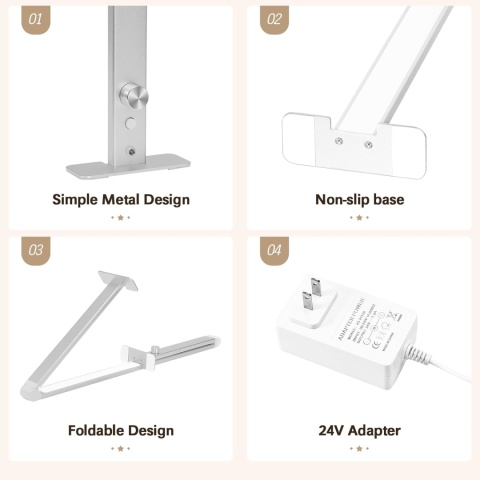 Składana Lampa Biurkowa do Paznokci HomdMarket Lamp 36W 86 cm