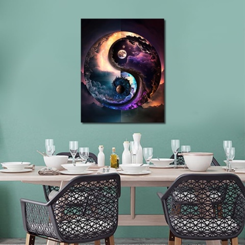 TISHIRON Malowanie według liczb 40 x 50 cm, ze staluga zestaw