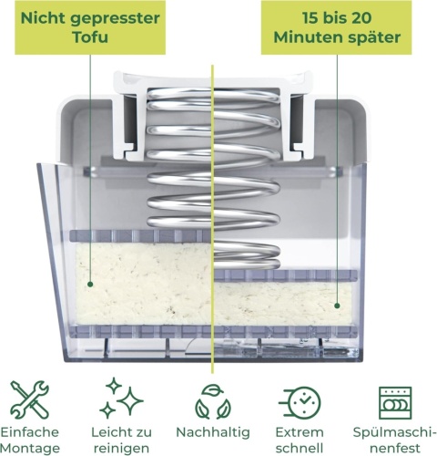 TofuBud Tofu prasa do tofu - Tofu Maker do stałego lub bardzo mocnego tofu