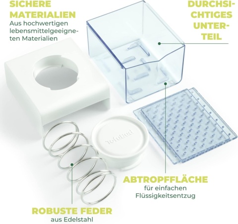 TofuBud Tofu prasa do tofu - Tofu Maker do stałego lub bardzo mocnego tofu