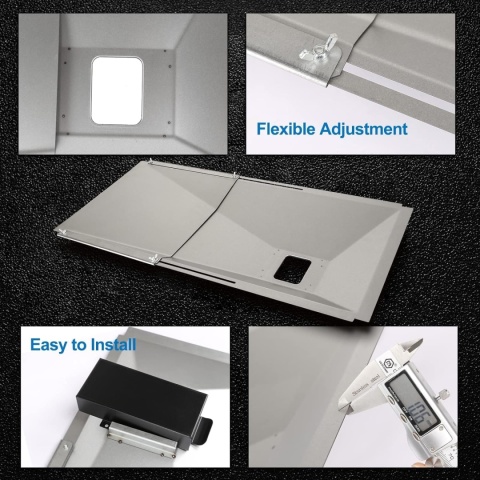 Uniwersalna wanna na tłuszcz z wanną ociekową regulowana 60-80x38,5 cm