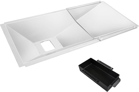 Uniwersalna wanna na tłuszcz z wanną ociekową regulowana 60-80x38,5 cm