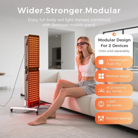 Urządzenie do terapii światłem czerwonym Bestqool 150 diod 250W