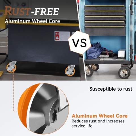 WEIBIDA 125mm kółka 4 szt z hamulcem bocznym, nośność 1800 kg