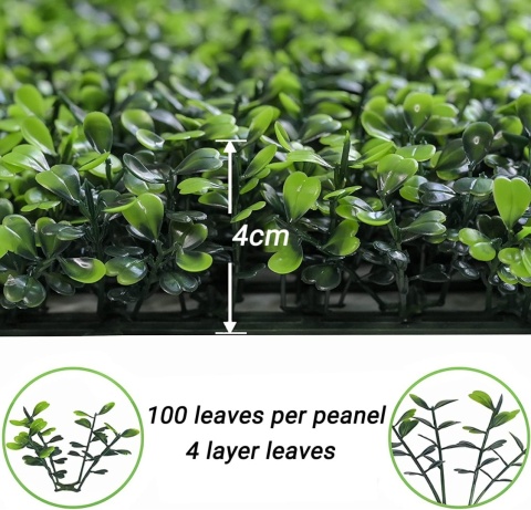 Ybaymy 12 paneli sztucznych roślin , trawnik ścienny 60 x 40 cm