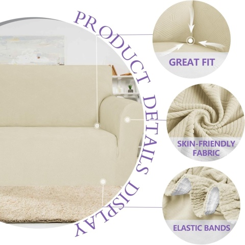 Ystyle Rozciągliwy Pokrowiec Na Sofę 2-Osobową