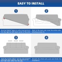 Ystyle Rozciągliwy Pokrowiec Na Sofę 4-Osobową 233-293 cm