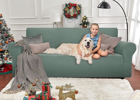 Ystyle Rozciągliwy Pokrowiec Na Sofę 4-Osobową 233-293 cm