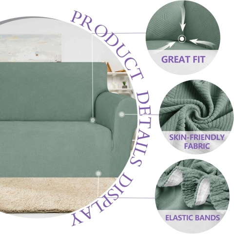 Ystyle Rozciągliwy Pokrowiec Na Sofę 2-Osobową