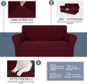 Ystyle Rozciągliwy Pokrowiec Na Sofę 4-Osobową 231-279 cm