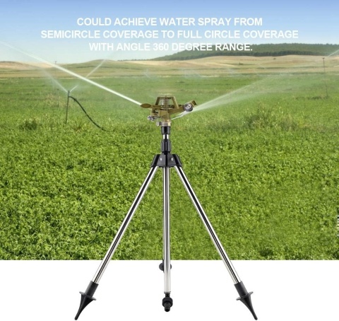 Zraszacz pulsacyjny na statywie ze stali nierdzewnej Wytino 360 st