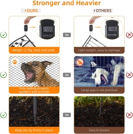 unho Ogrodzenie ogrodowe XXL 110 cm panele ogrodzeniowe metalowe 5 szt