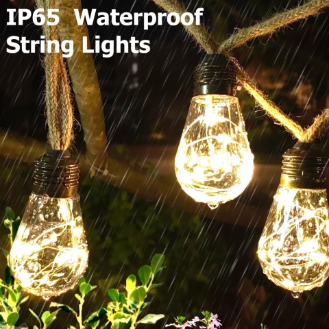 AGOTD Łańcuch świetlny LED do użytku na zewnątrz i wewnątrz, 6 m