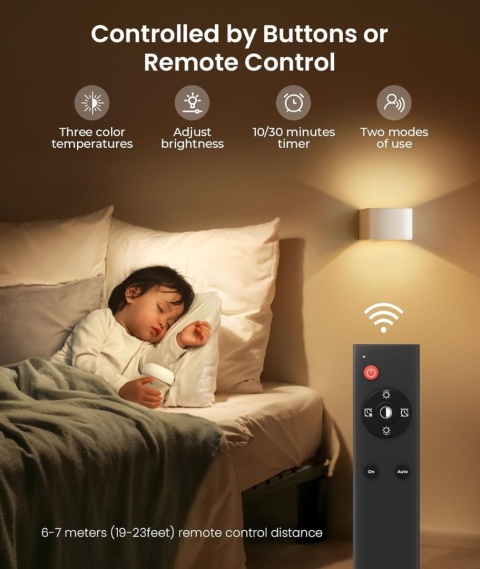 FULEN akumulatorowa lampa z czujnikiem ruchu 3 kolory 3 tryby