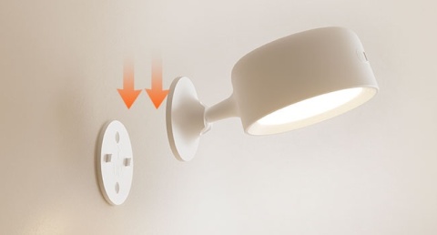 FULEN Lampa ścienna LED, 4 sztuki z akumulatorem , 3 tryby ,18 kolorow