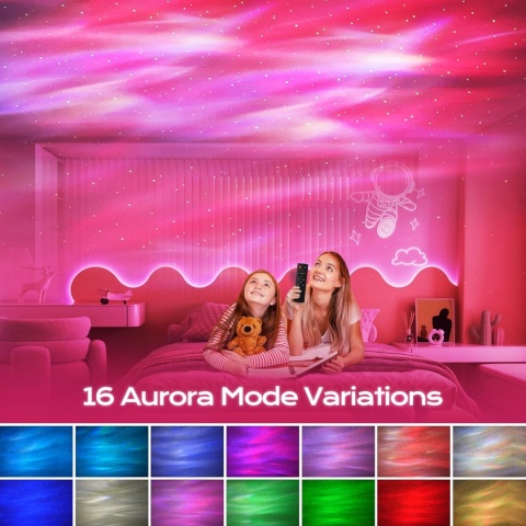 FULEN reflektor gwiezdne niebo, lampka nocna LED astronauta